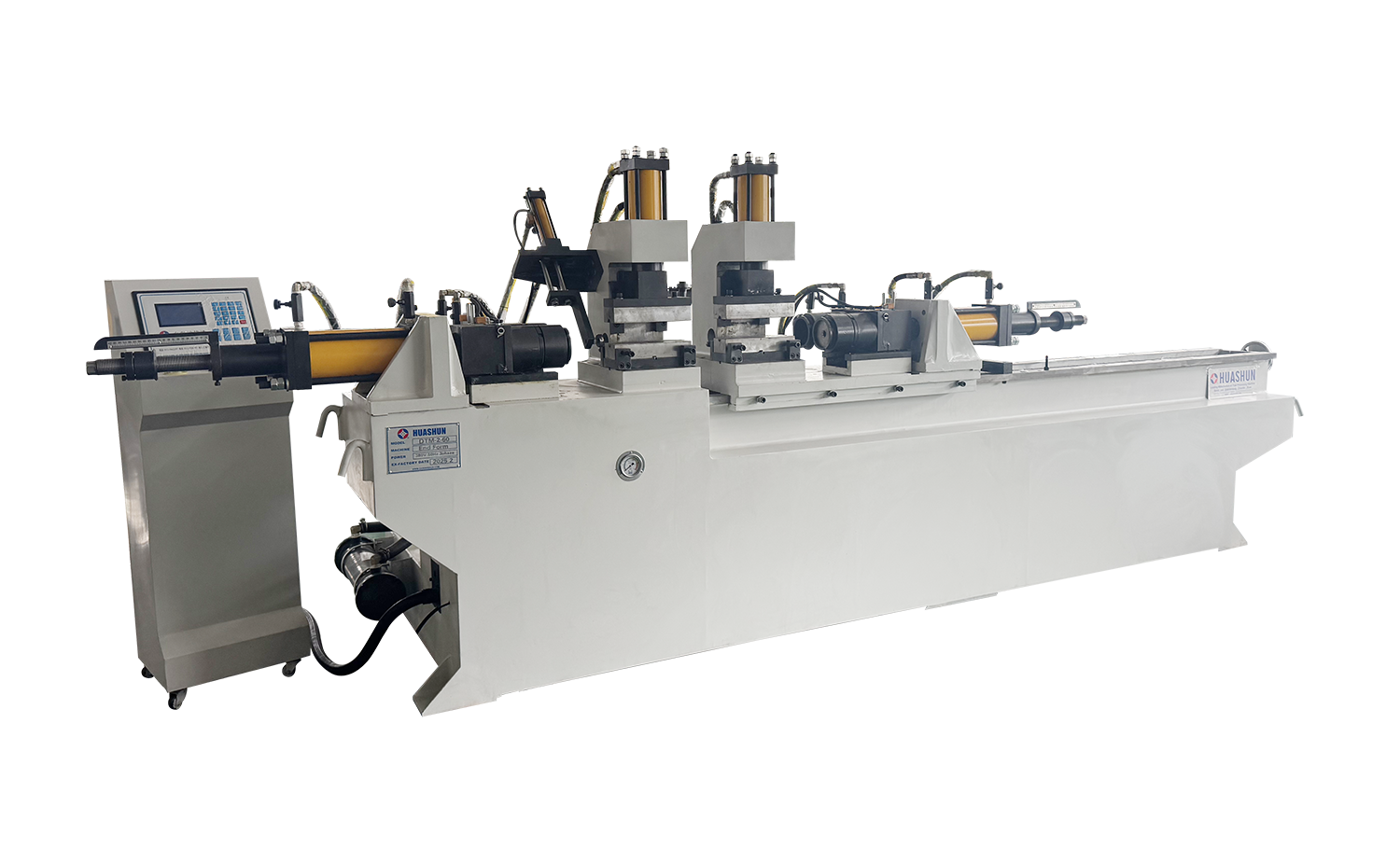 DTM40 högeffektiv dubbelhuvud hydraulisk rörändformningsmaskin